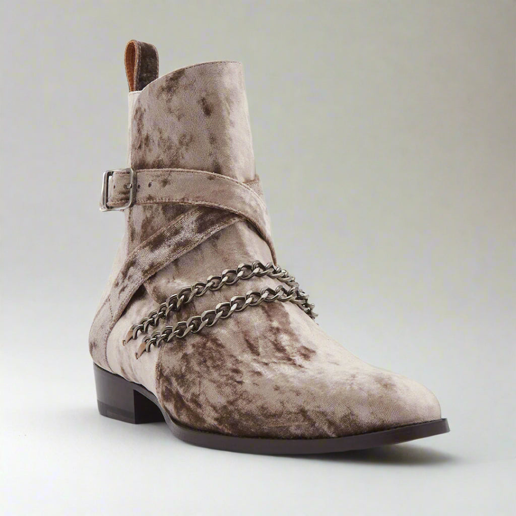 Vellano Jodhpur Boots Black Velvet