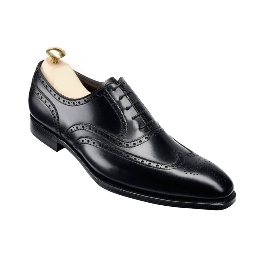 Vellano Adam Black Wingtip Brogue Shoe