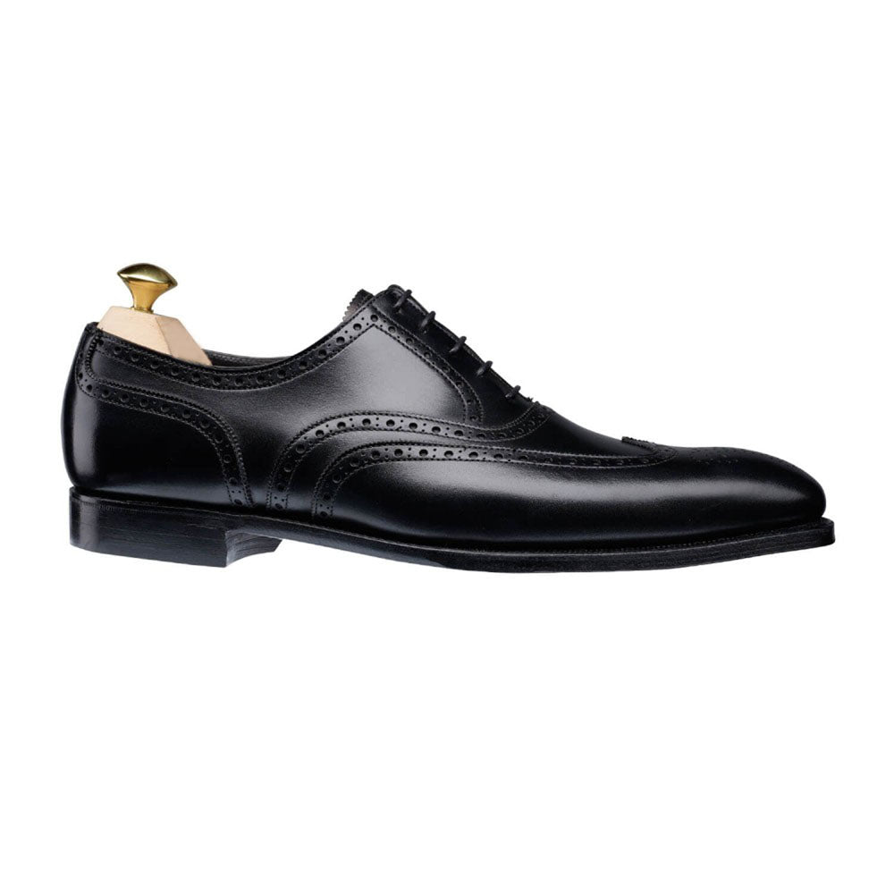 Vellano Black Wingtip Brogue Dress Shoe