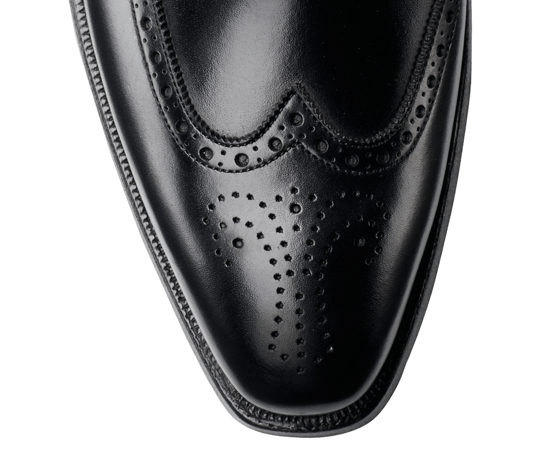 Vellano Adam Black Wingtip Brogue Shoe