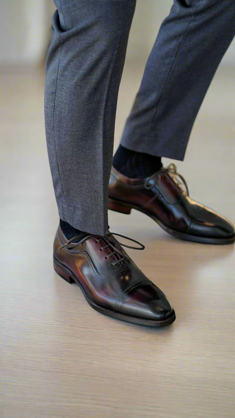 Vellano Bellwether Cap Toe Leather Oxford Shoes for Men