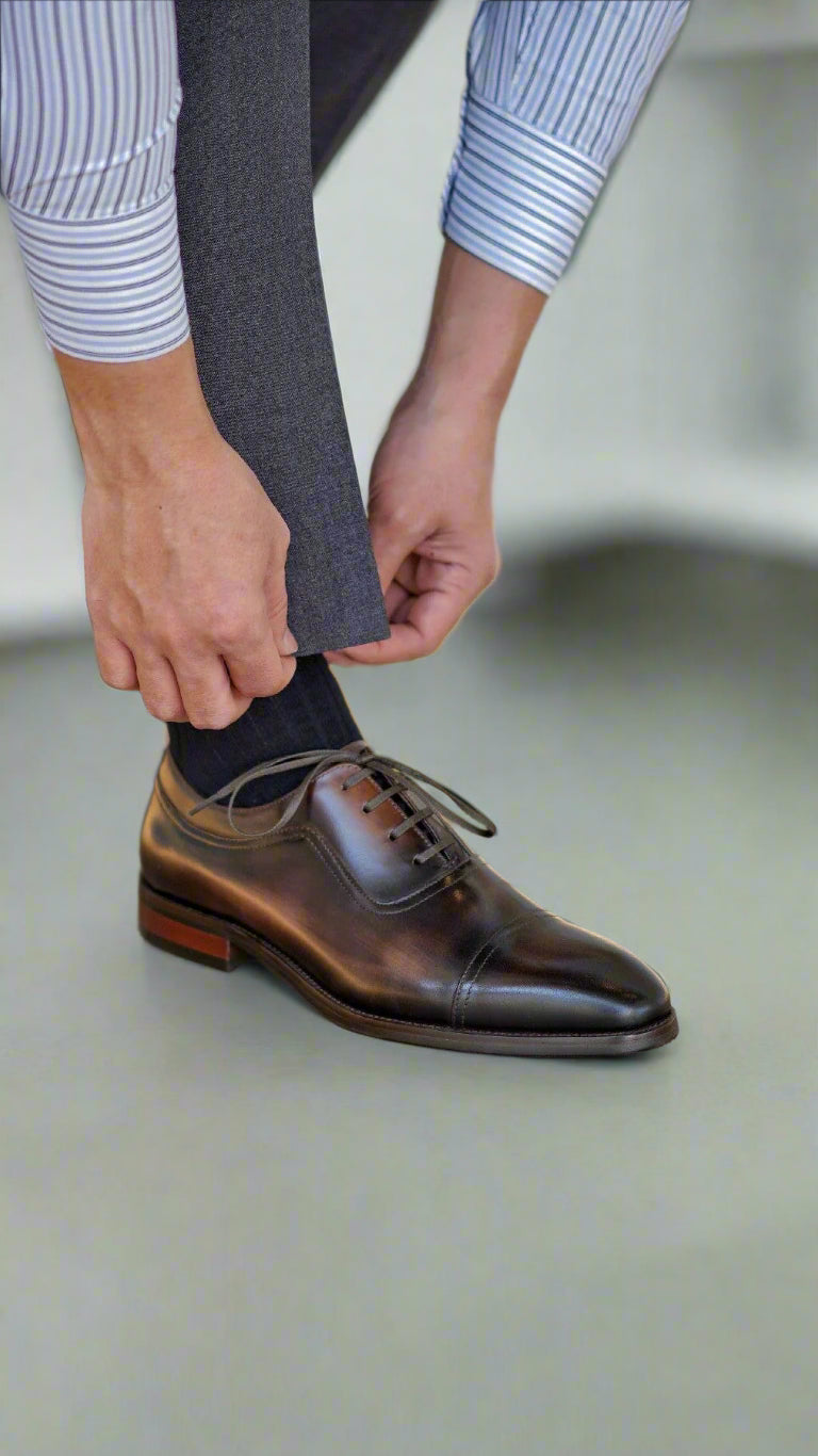 Vellano Bellwether Cap Toe Leather Oxford Shoes for Men