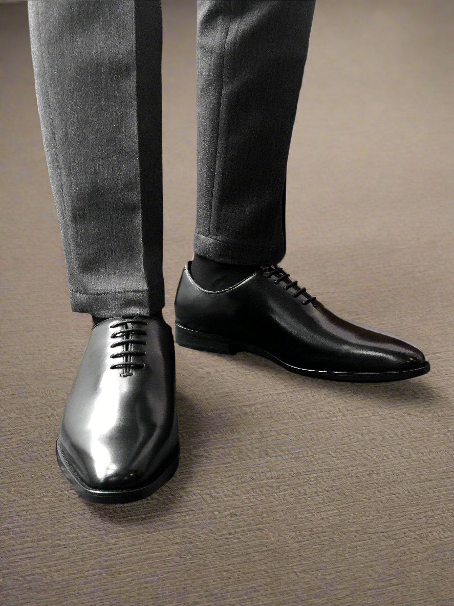 Vellano Martin Black Leather Oxford Shoes