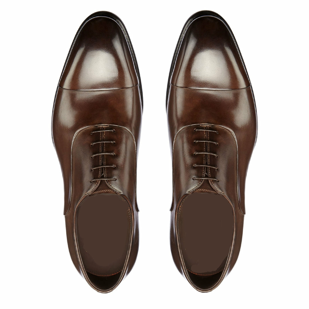 Vellano Premium Royal Brown Belmont Leather Oxford Shoes