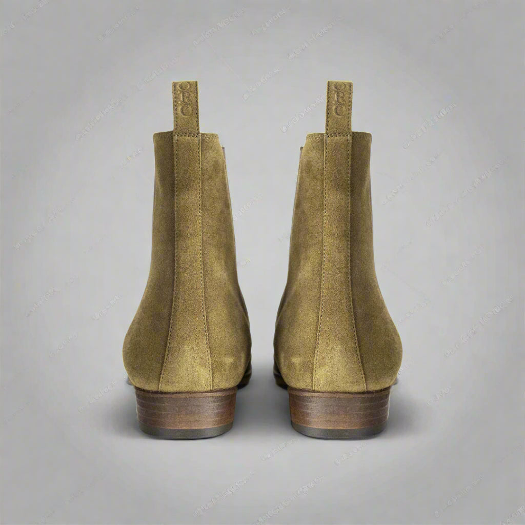 Vellano Olive Suede Chelsea Boot