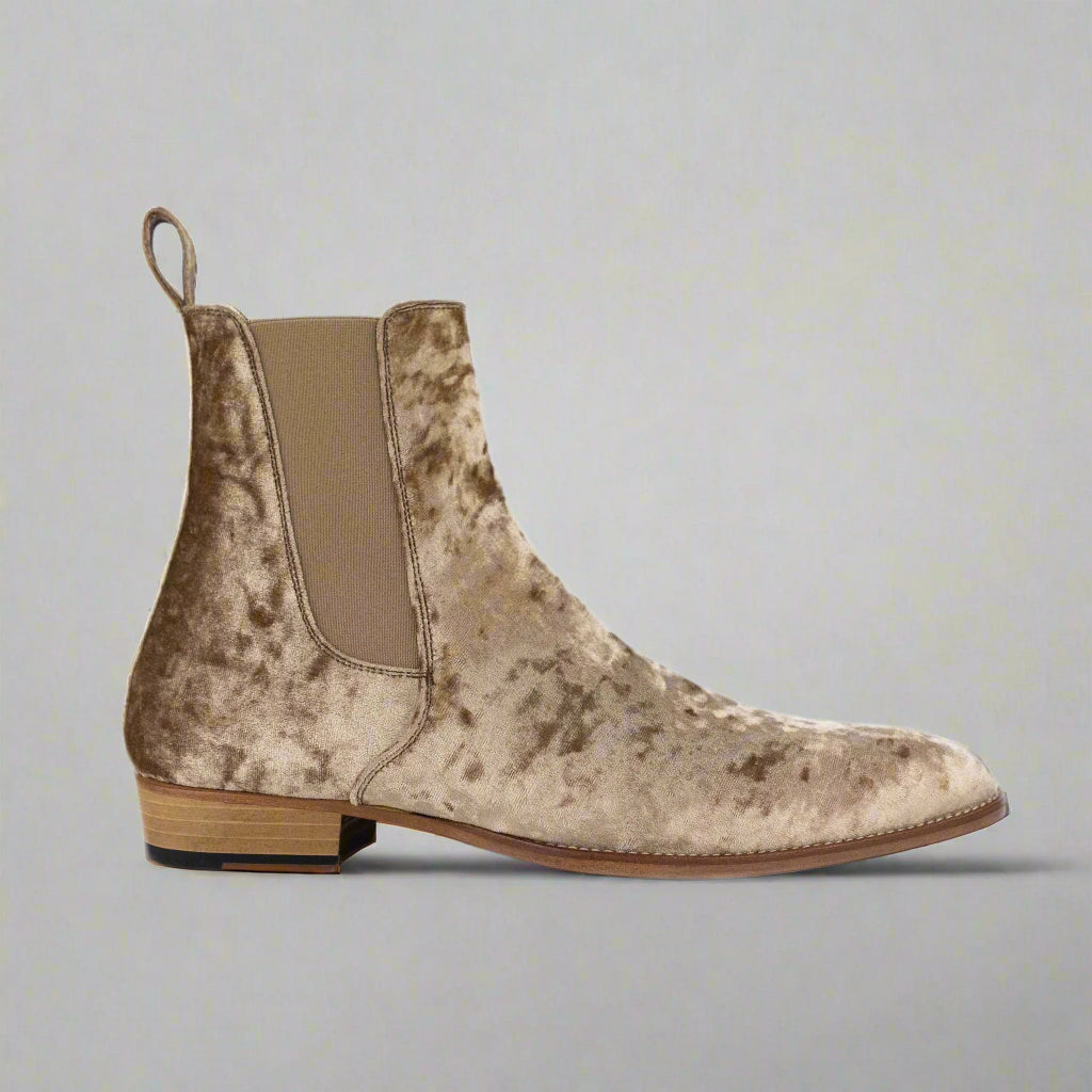 Vellano Chelsea Boots Black Velvet