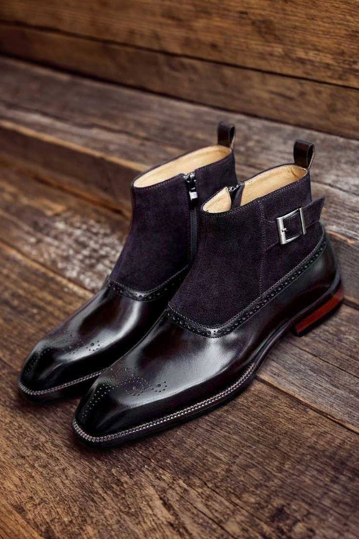 Vellano Montier Leather Monkstrap Shoes