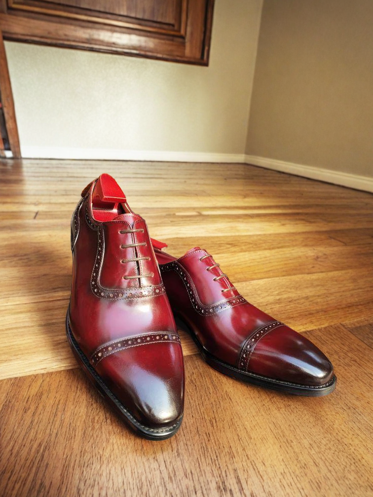 Vellano Somen Leather Brogue Oxford Shoes