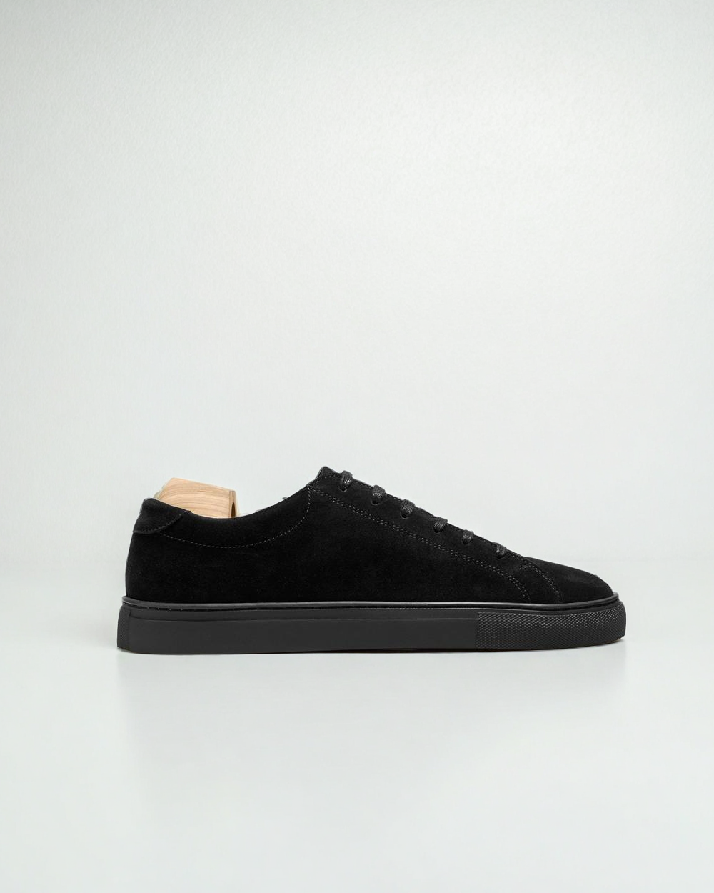Vellano Oaxen Black Suede Slip On Sneakers