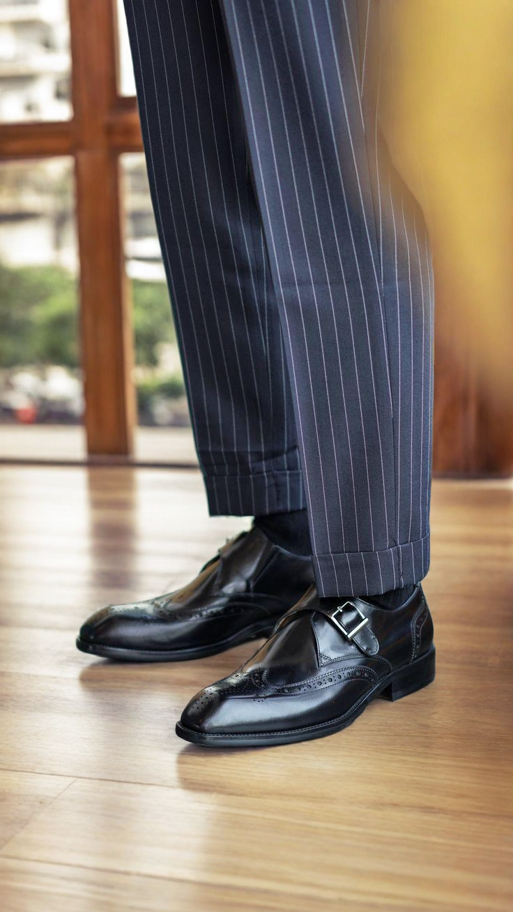 Vellano Regalia Leather Monkstrap Shoes