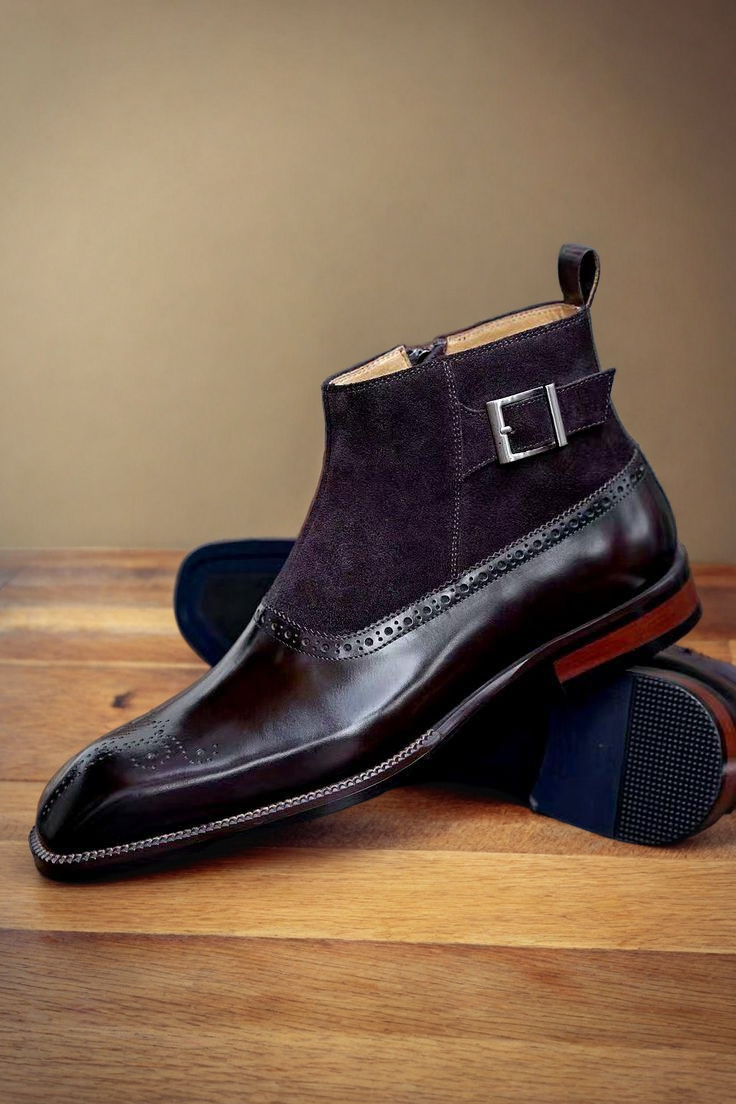 Vellano Montier Leather Monkstrap Shoes