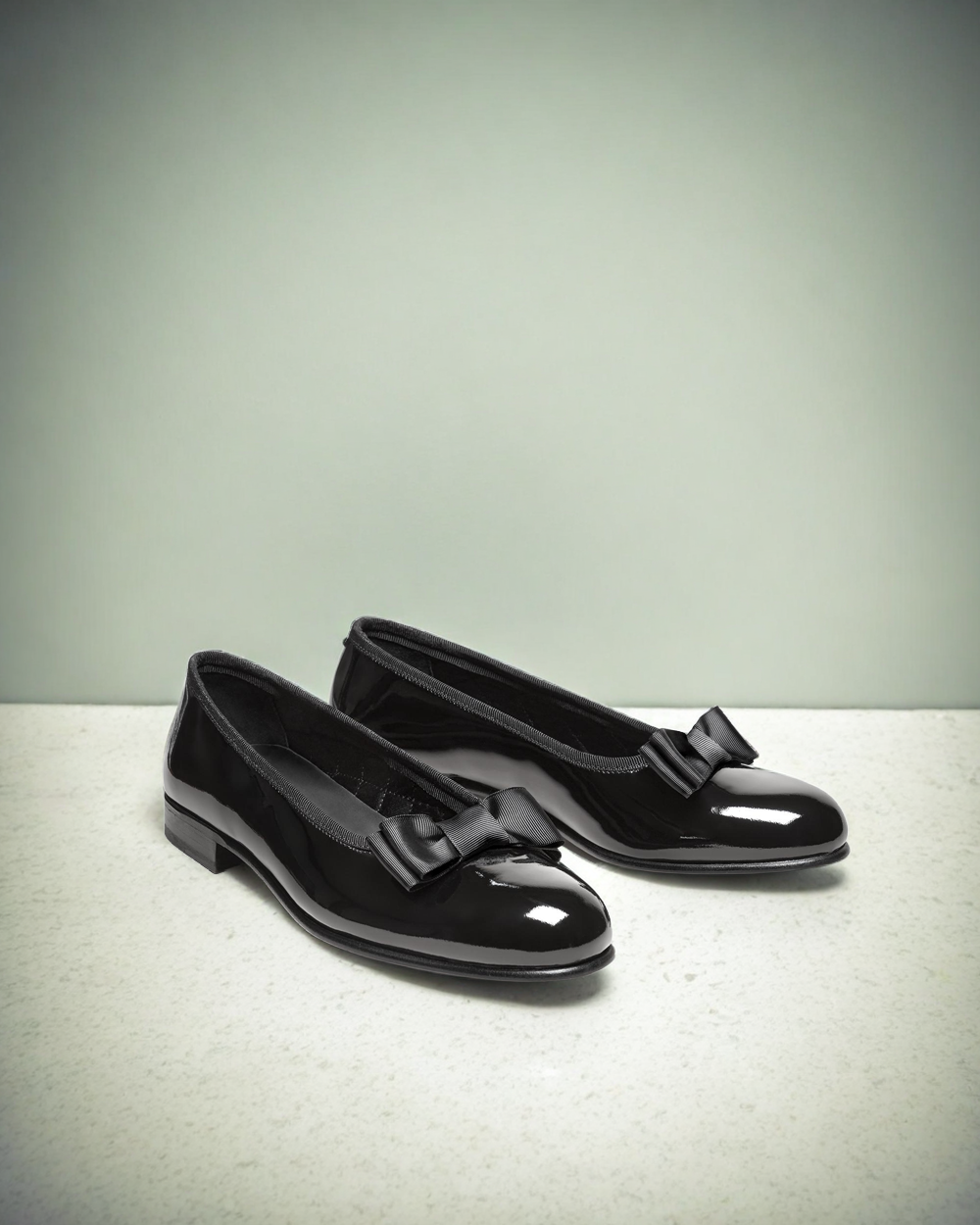 Vellano Rosendal Black Patent Opera Pumps