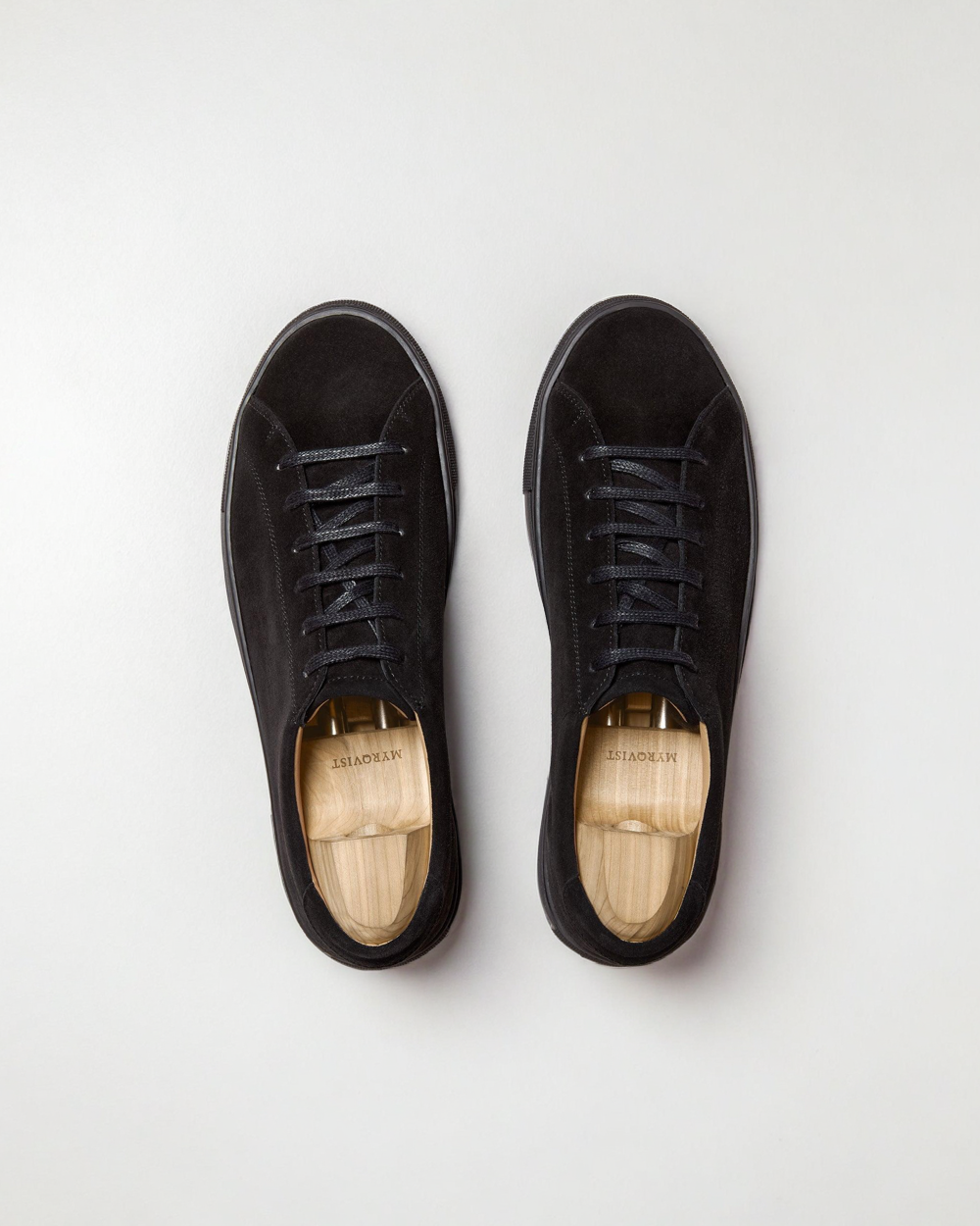 Vellano Oaxen Black Suede Slip On Sneakers