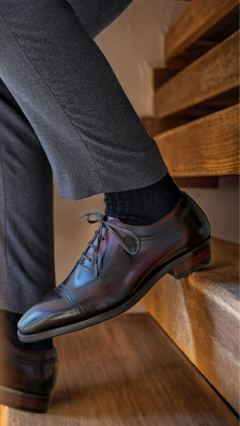 Vellano Bellwether Cap Toe Leather Oxford Shoes for Men
