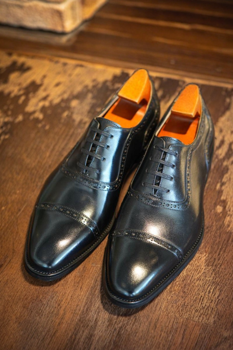 Vellano Somen Leather Brogue Oxford Shoes