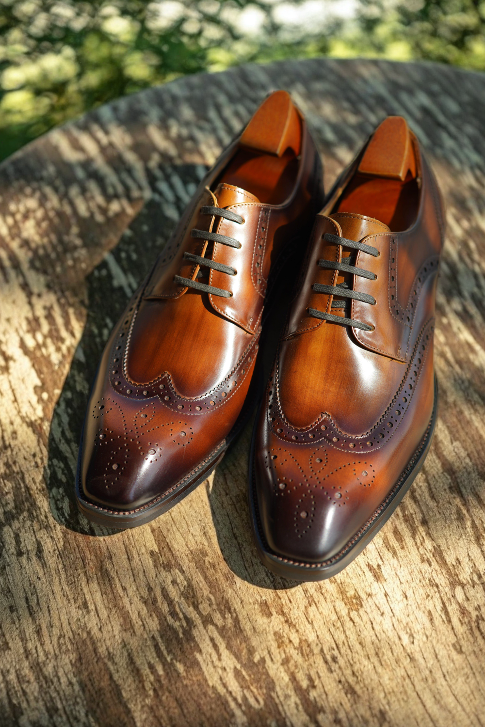 Vellano Robert Black Leather Brogue Shoes
