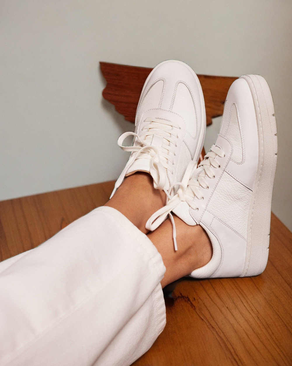 Vellano Bastad White Leather Collaboration Sneakers