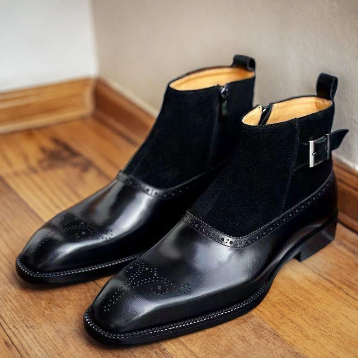 Vellano Montier Leather Monkstrap Shoes
