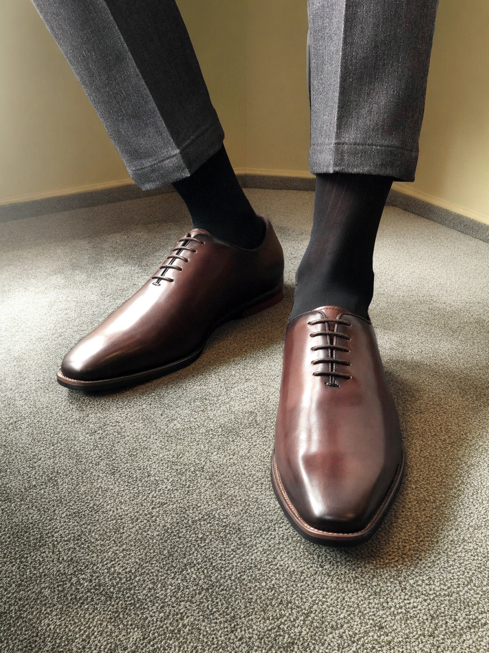 Vellano Martin Black Leather Oxford Shoes