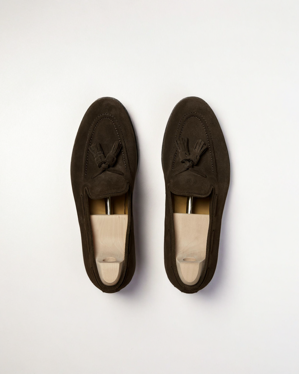 Vellano Molle Dark Brown Suede Loafers