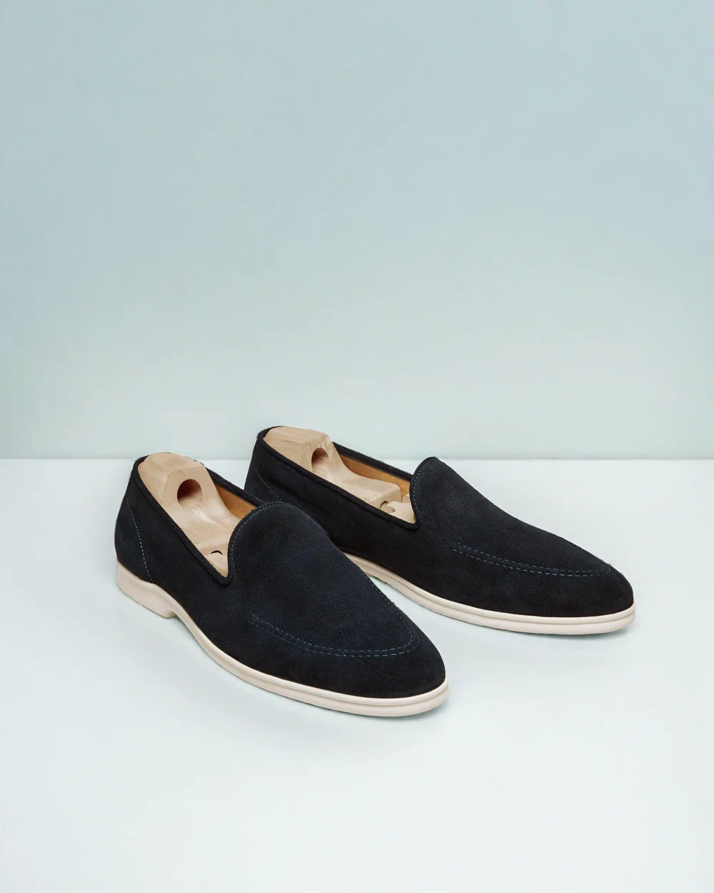 Vellano Branno Navy Suede Summer Loafers