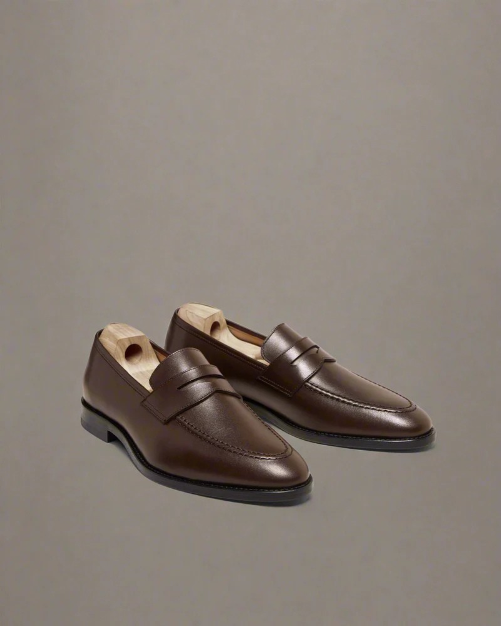 Vellano Smogen Dark Brown Penny Loafers