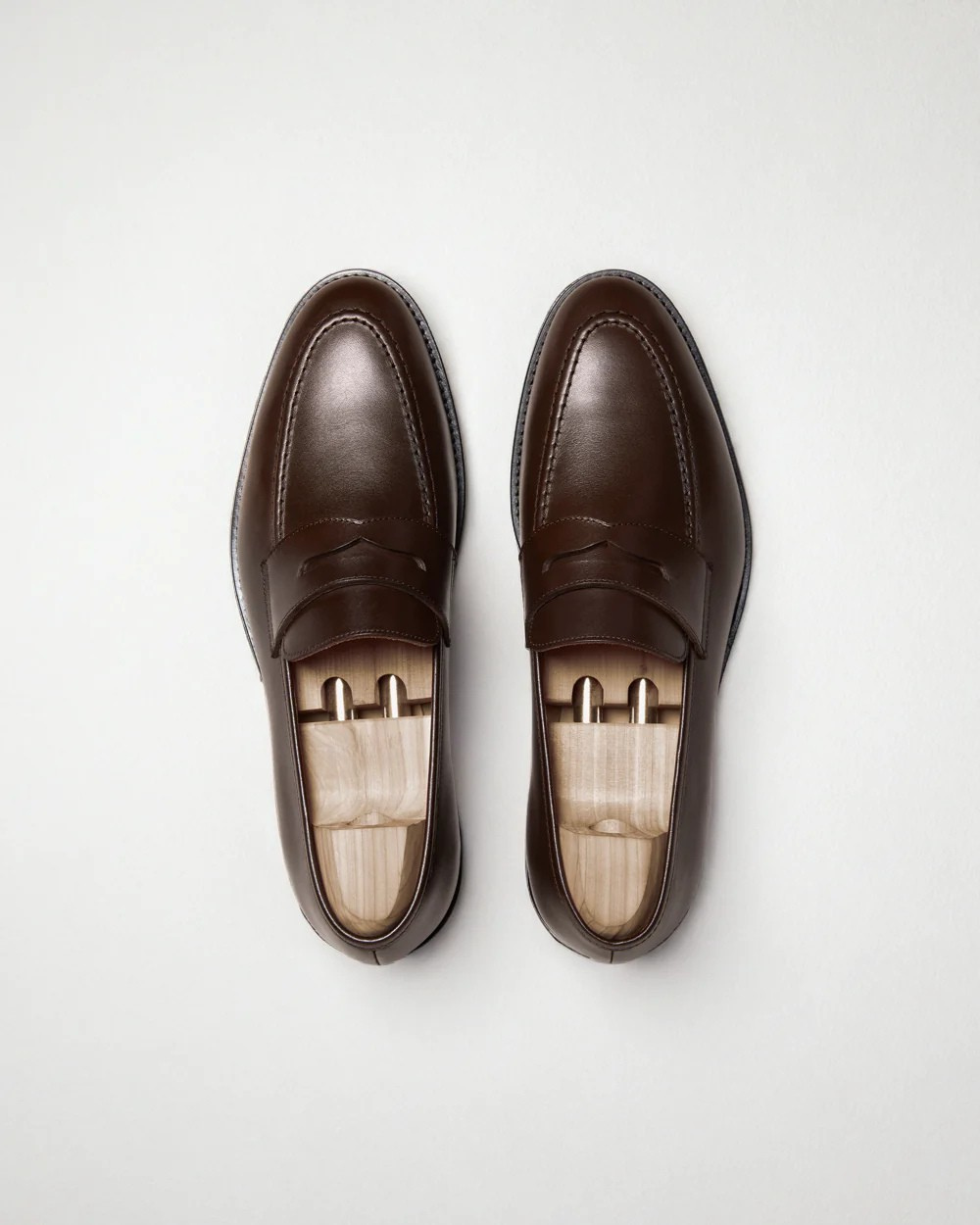 Vellano Smogen Dark Brown Penny Loafers