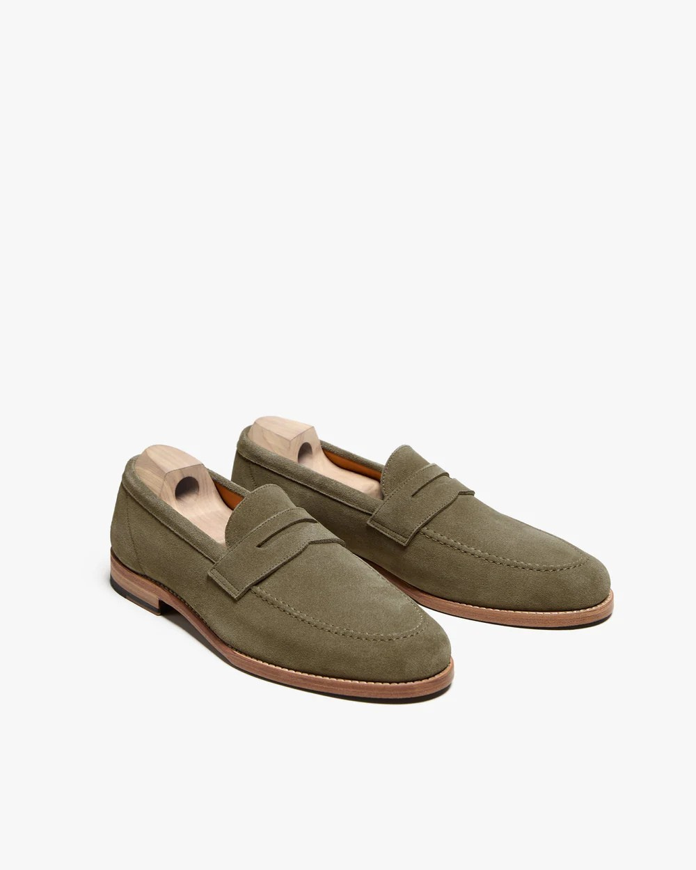 Vellano Lysekil Green Suede Summer Loafers