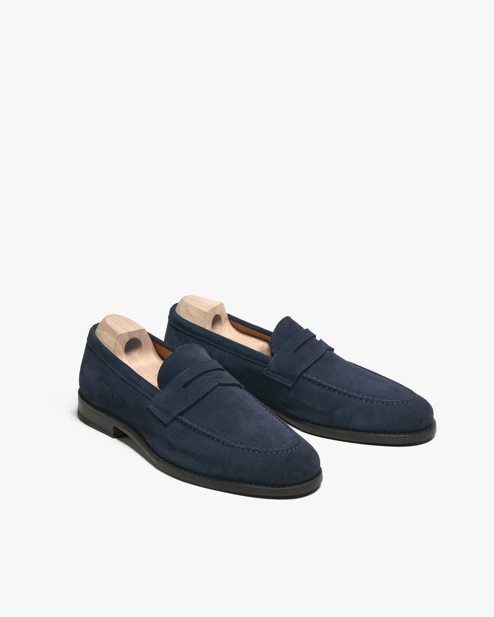 Vellano Lysekil II Navy Suede Loafers