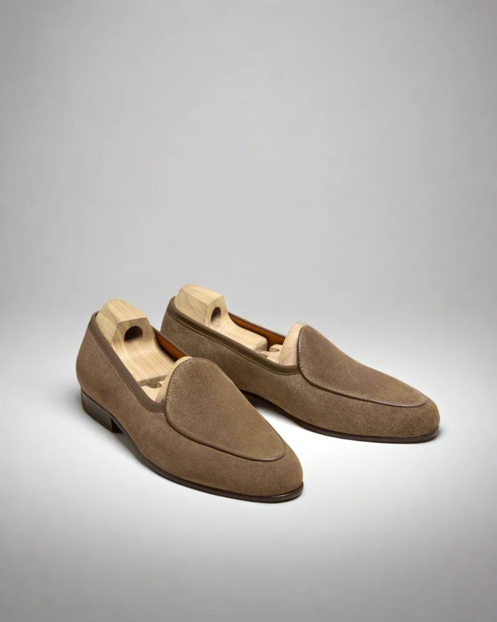 Vellano Angby Walker Taupe Suede Loafers