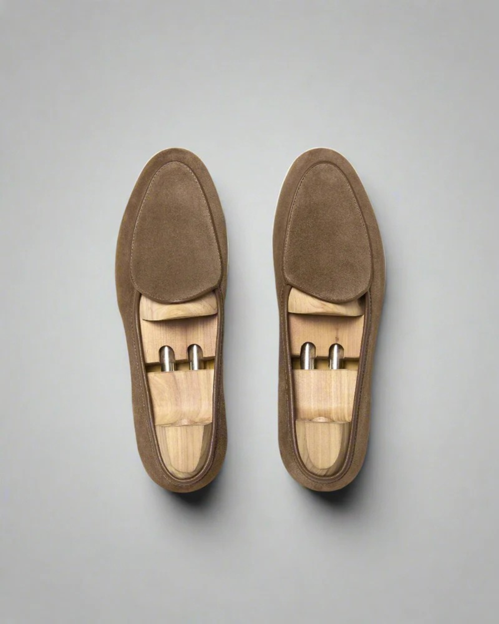 Vellano Angby Walker Taupe Suede Loafers