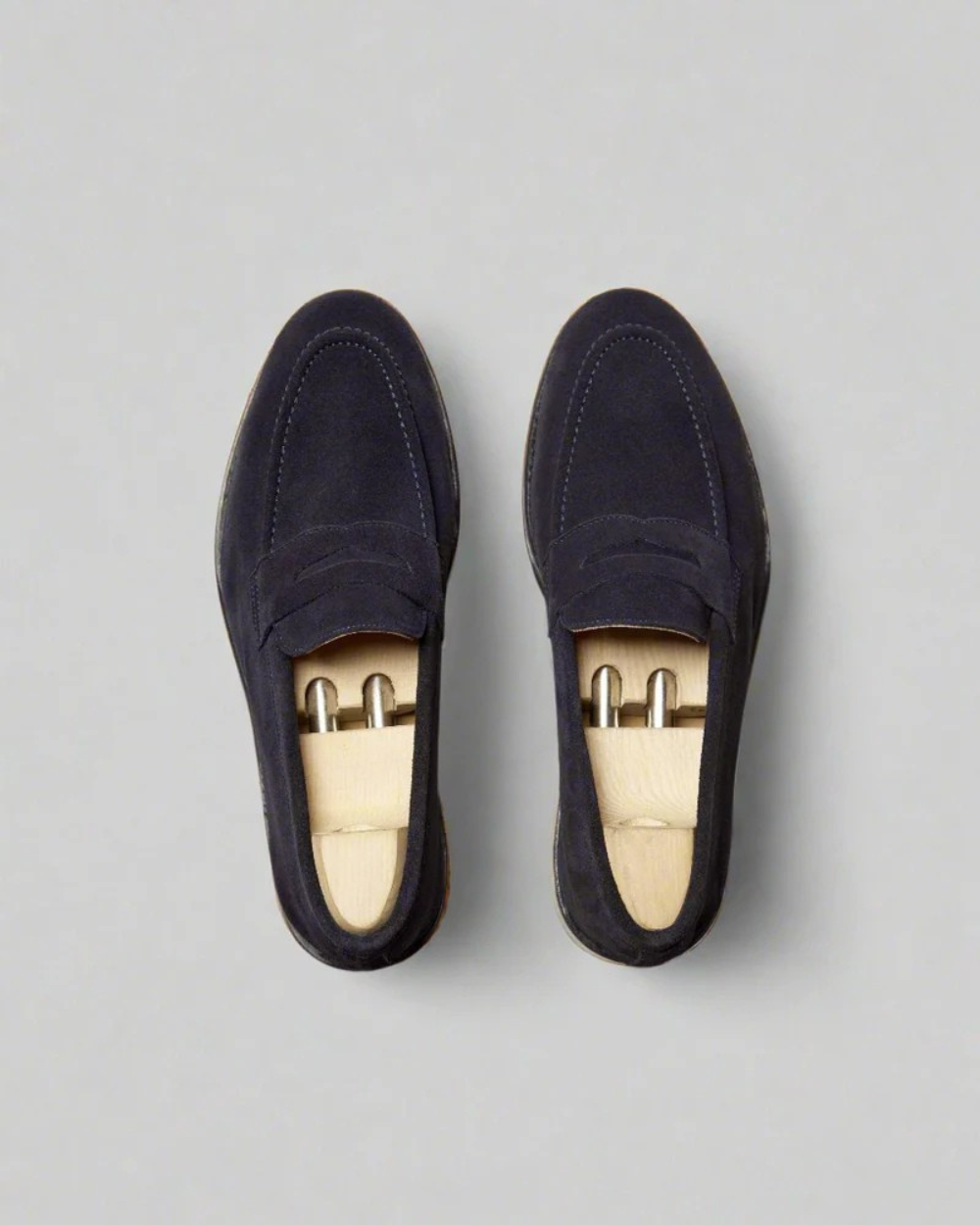 Vellano Lysekil Navy Suede Loafer