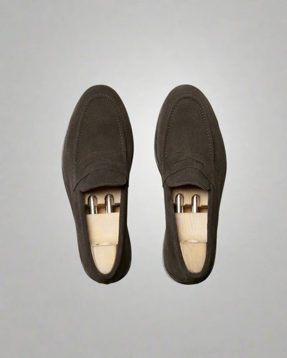 Vellano Lysekil Brown Suede Loafer