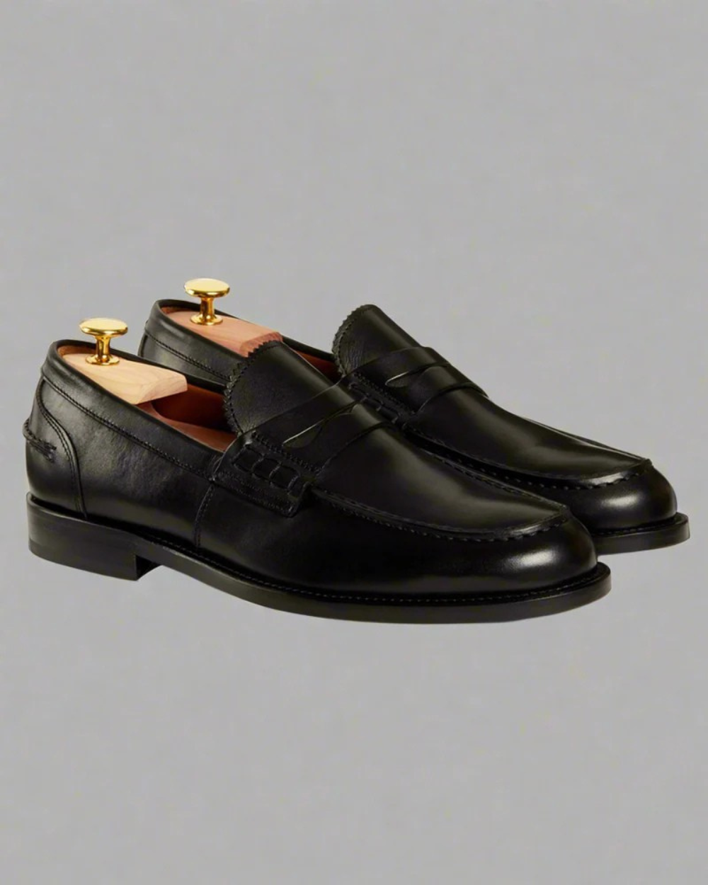 Vellano Harrowmere Black Penny Loafers