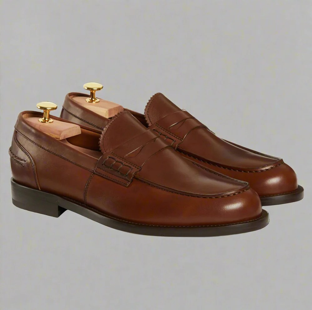 Vellano Harrowmere Brown Penny Loafers