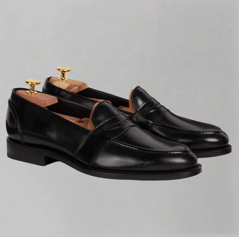 Vellano Harrowmere Sentinel Black Penny Loafers