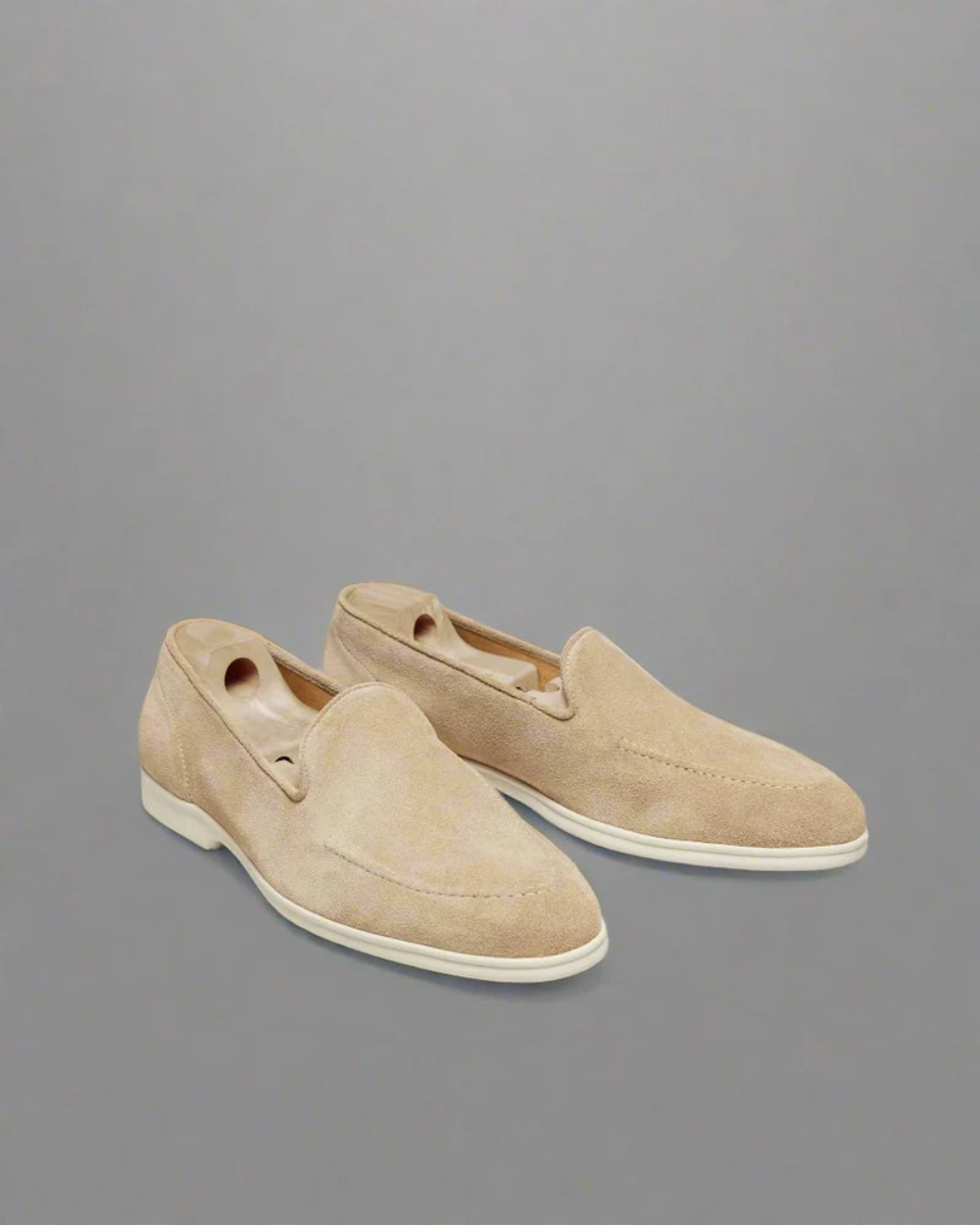 Vellano Sand Suede Loafer Shoes